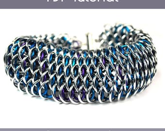 Tutorial: Dragonscale (Advanced chainmaille project) - PDF - Instructions in English