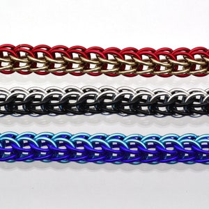 Custom Kit: Full Persian Chainmaille Bracelet Kit Intermediate PICK YOUR COLORS Instructions sold separately image 5