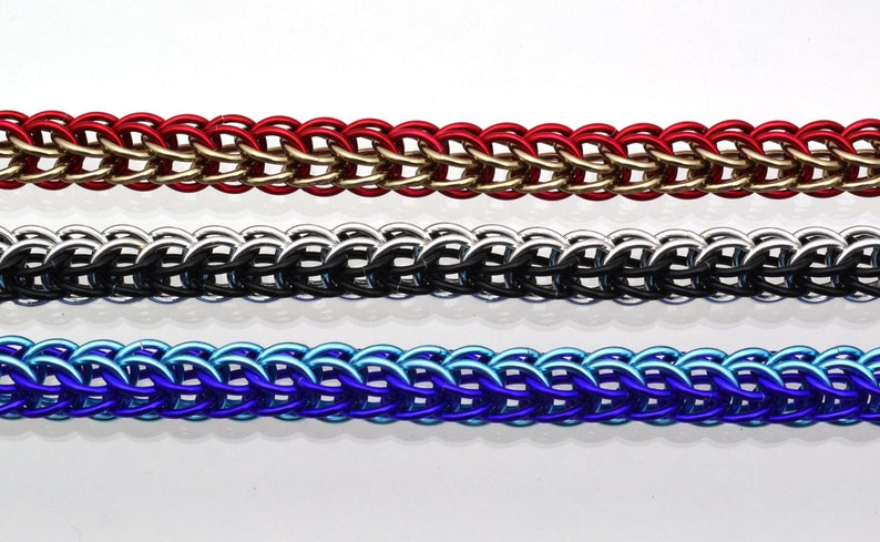 Custom Kit: Full Persian Chainmaille Bracelet Kit Intermediate PICK YOUR COLORS Instructions sold separately image 5