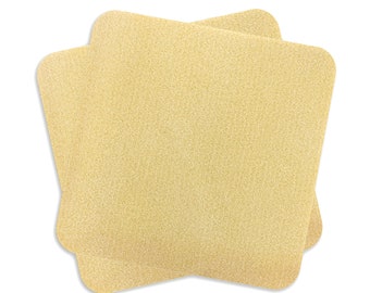 Soft Bead Mat 8x8 Inches, Double-Sided Work Surface for Crafting and Jewelry Making, Cream Color, 2 pieces