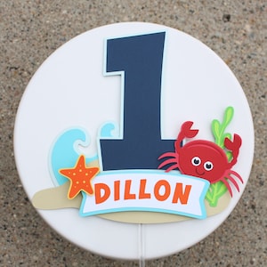 Under the Sea Cake Topper, Oneder the Sea Cake Topper