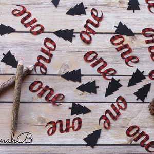 One Happy Camper Confetti, Lumberjack One Confetti, Plaid One Confetti, Lumberjack Birthday Party, Lumberjack First Birthday Decorations