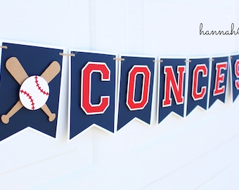 Baseball Birthday Banner, Concessions Banner, Concession Stand Banner, Rookie of the Year, My Rookie Year, Little Slugger Birthday