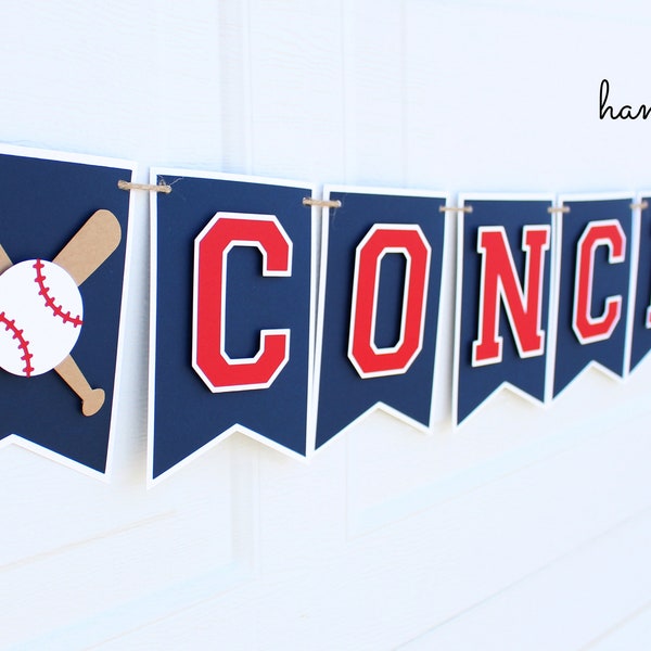 Baseball Birthday Banner, Concessions Banner, Concession Stand Banner, Rookie of the Year, My Rookie Year, Little Slugger Birthday