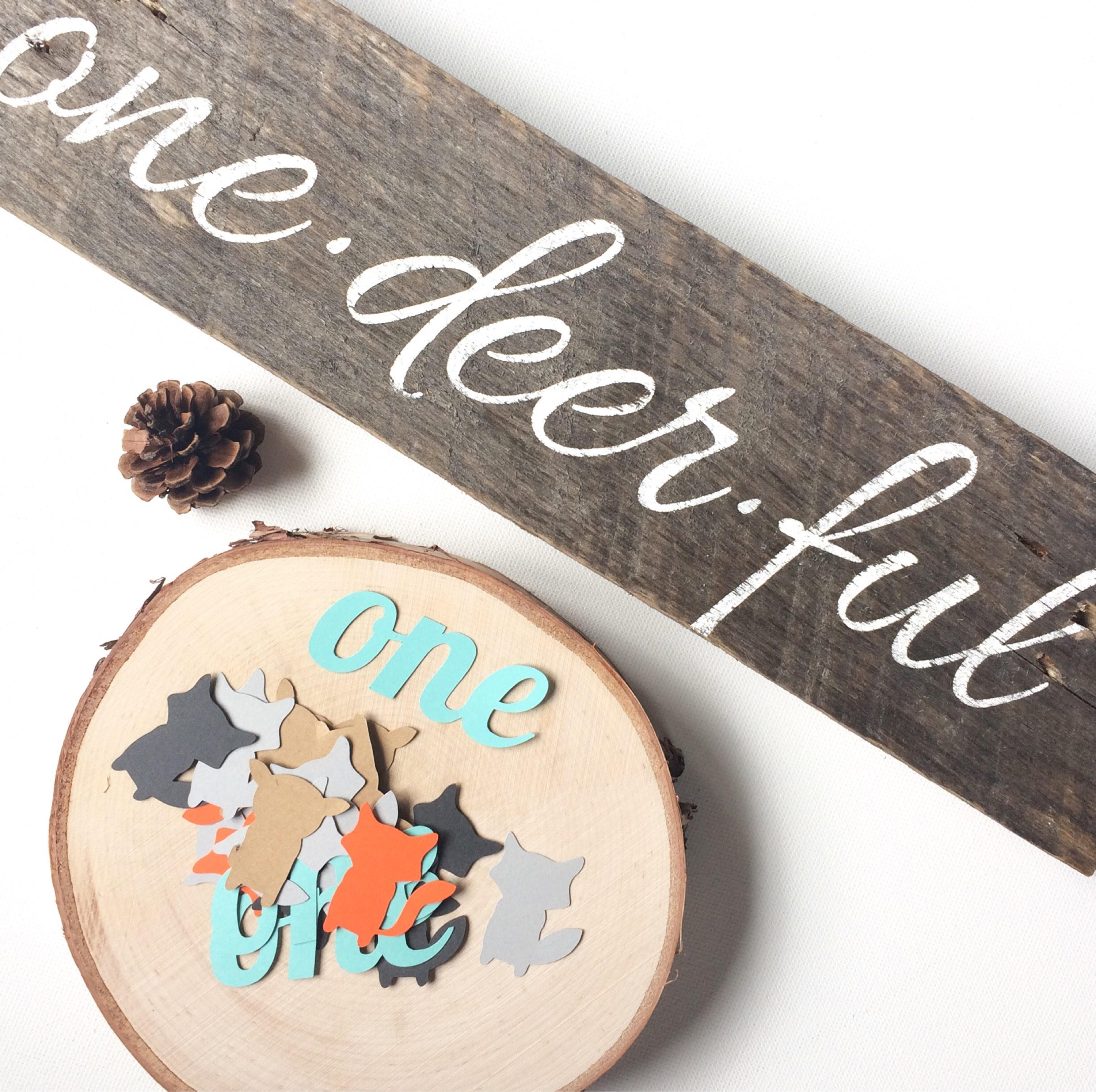 Woodland Baby Shower Woodland First Birthday Woodland Animals Woodland confetti