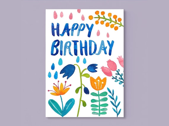 Carte Postale Joyeux Anniversaire Carte Danniversaire Etsy Canada Carte Postale Joyeux Anniversaire Carte Danniversaire Etsy Canada