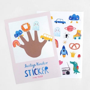 Stickerbogen *Kleine Wilde*; Sticker für Kinder, Aufkleber aus Papier