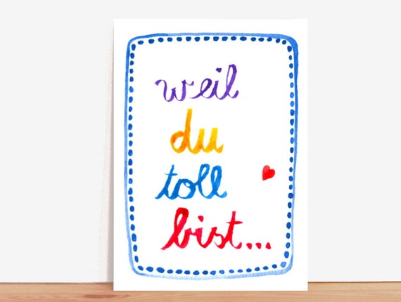 LISI MARTIN Postkarte /_Willkommen Freunde
