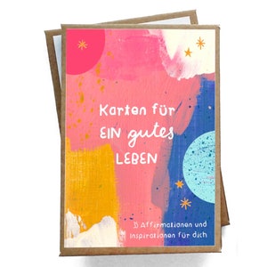 Affirmationskarten für Erwachsene Karten für ein gutes Leben 35 Karten, DIN A6, umweltfreundlich Bild 1