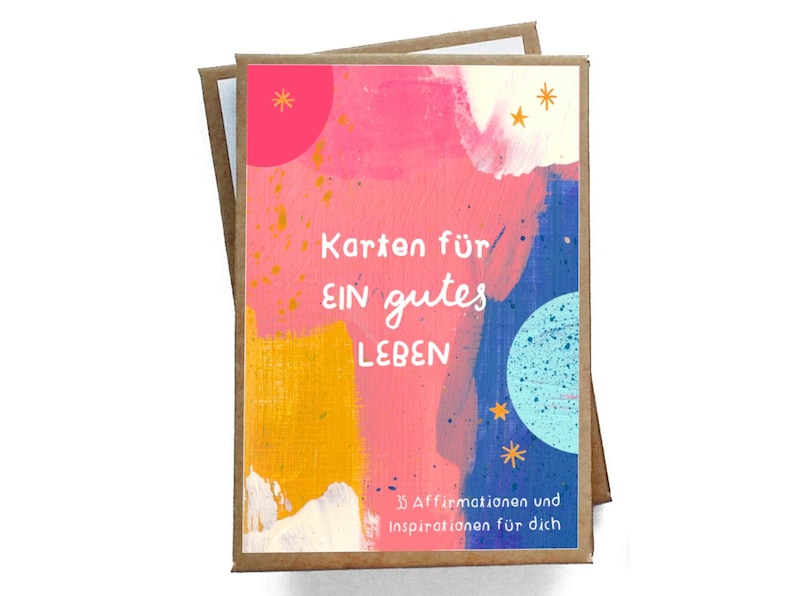 Affirmationskarten für Erwachsene Karten für ein gutes Leben 35 Karten, DIN A6, umweltfreundlich Bild 1