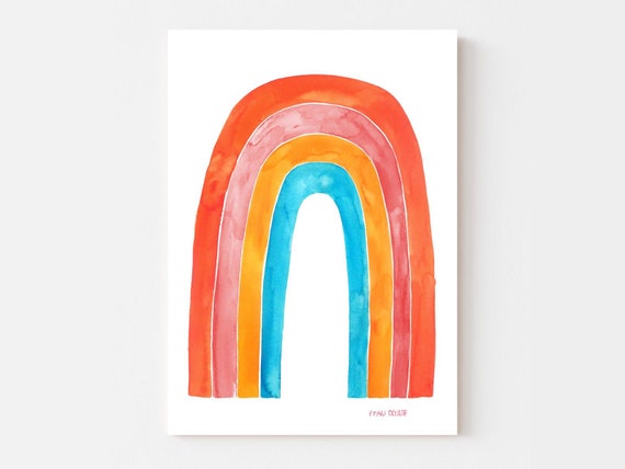 Rainbow Poster for Children - Etsy