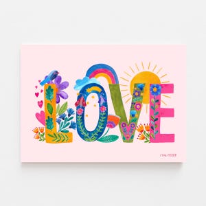 Print / Druck / Poster *Love* für Kinder und Erwachsene, Kinderzimmer Poster in A3