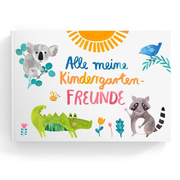 Freundebuch *Kindergartenfreunde*; Softcover, Schulfreunde Schule Kindergarten Junge Mädchen Eintragbuch Erinnerungen Kita beste