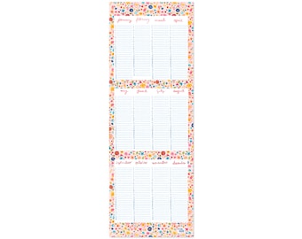 Geburtstagskalender *Flower Power*; Wandkalender Kalender Geburtstage Ewiger Kalender DIN A3 Blumen Aquarell Illustrationen