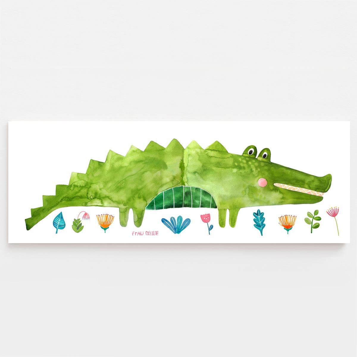 Cartel de la habitación de los niños cocodrilo Impresión - Etsy México