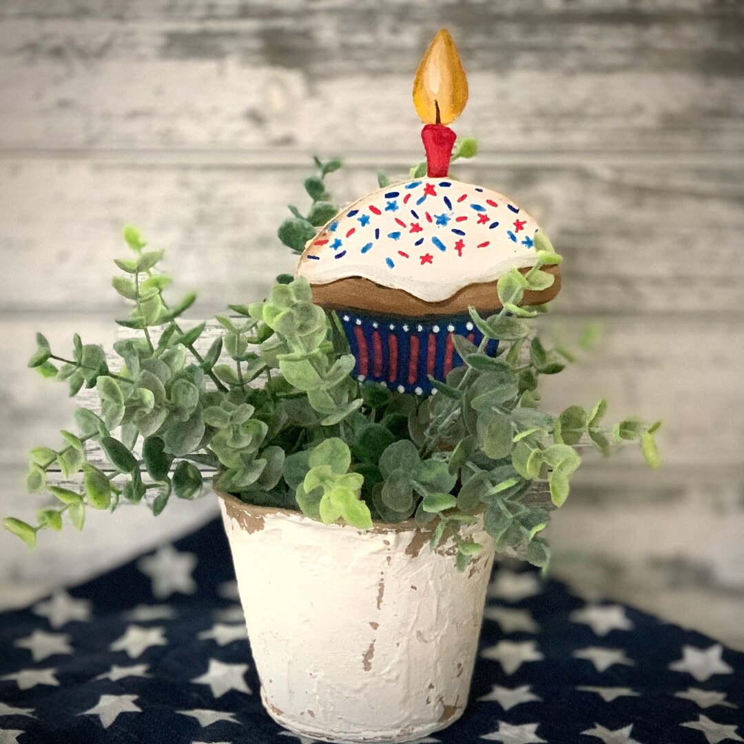 Fourth of July, Cupcake, Poke, Patriotic Decor, Pick, Stars and Stripes