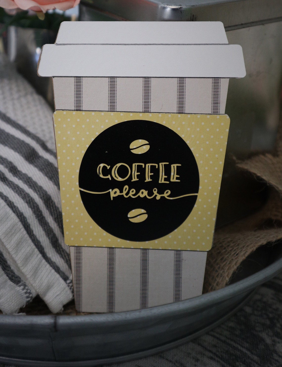 Kaffee-Thema-Zeichen für gestufte Tabletts Kaffeebars und | Etsy