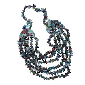 Sobral Necklace, Resin Necklace, Sobral Jewelry, Bib Necklace, Statement Necklace, Artisan Necklace, Faux Gemstone, Beaded Necklace