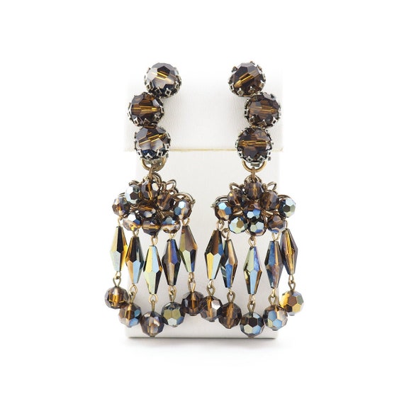Vintage Earrings, Statement Earrings, Chandelier E