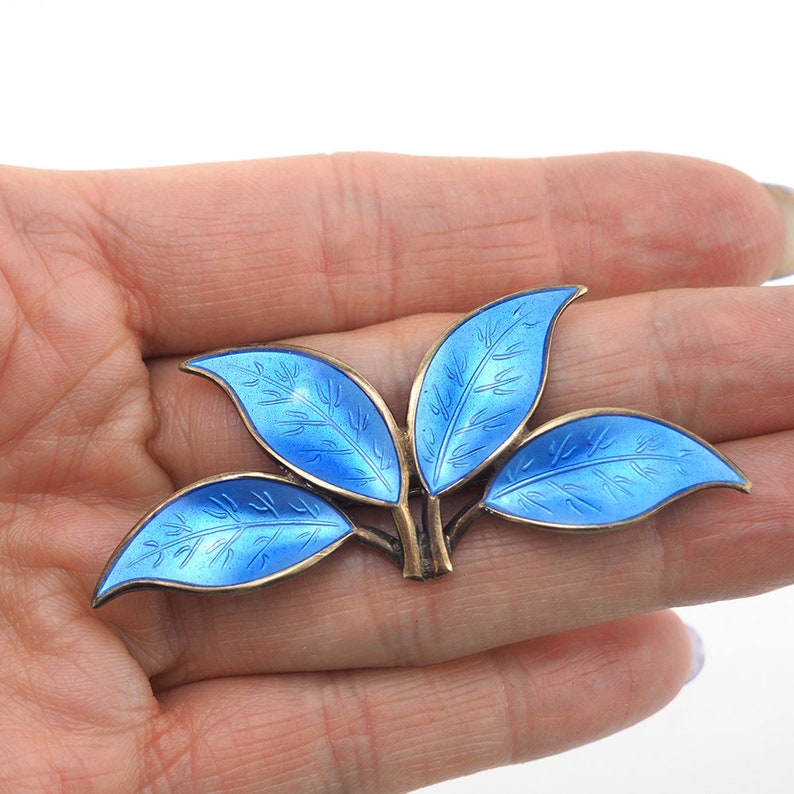 David Andersen Brooch Enamel Brooch Leaf Brooch David Etsy Canada