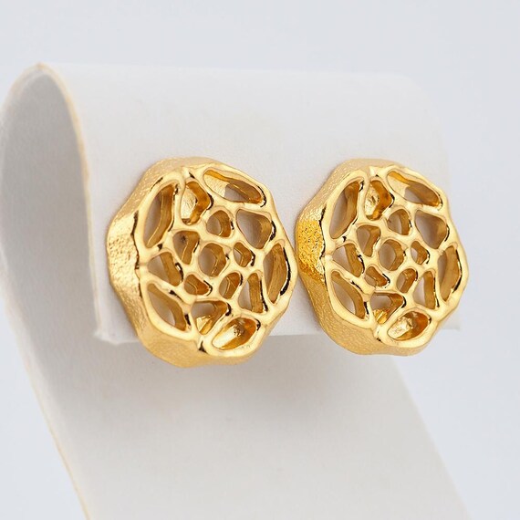 D'orlan Earrings, Gold Tone Earrings, Clip on Earrings D'orlan Earrings, Gold Tone Earrings, Clip on Earrings