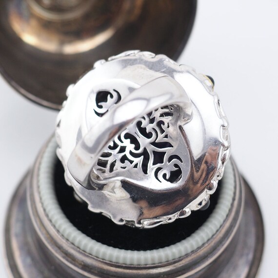 Amethyst Ring, Sterling Silver Ring, Statement Ri… - image 6