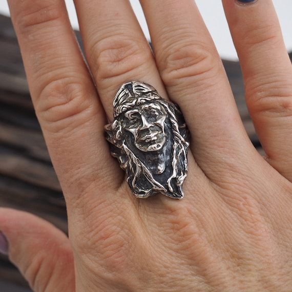 Native Warrior Ring, Sterling Silver Ring, Southw… - image 3
