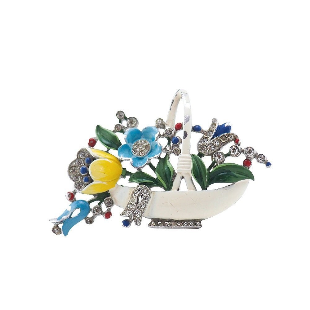 Trifari flower brooch - Etsy 日本