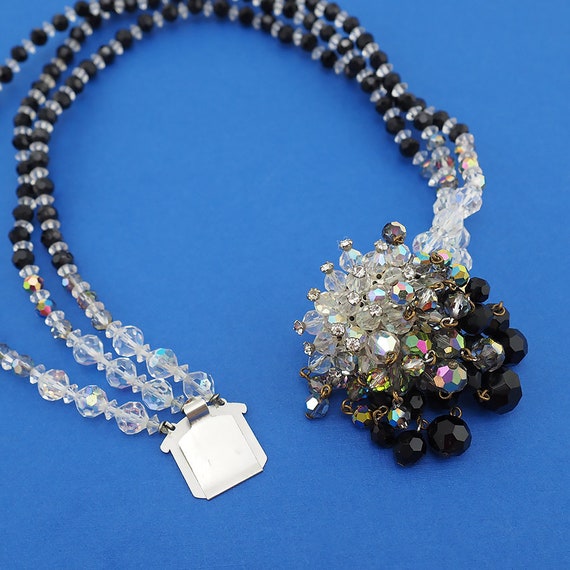 Vintage Crystal Necklace, Vintage Beaded Necklace… - image 6