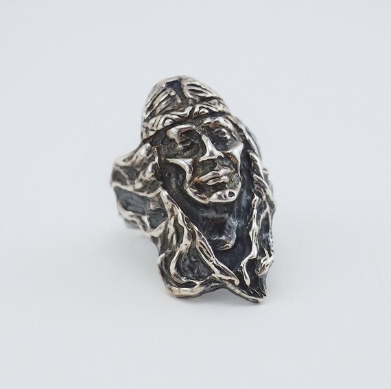 Native Warrior Ring, Sterling Silver Ring, Southw… - image 2