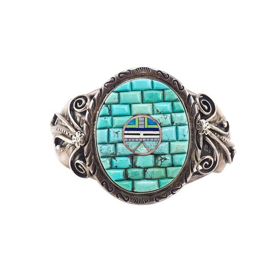 Turquoise Cuff Bracelet, Sterling Silver Cuff, Cuf