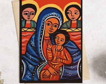 Ethiopian Coptic Nativity Christmas Card Kit (PNG Digital Download)