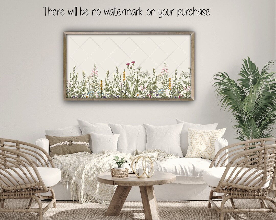 Botanical Wildflower Print Printable Art Herbal Wall Art Decor ...