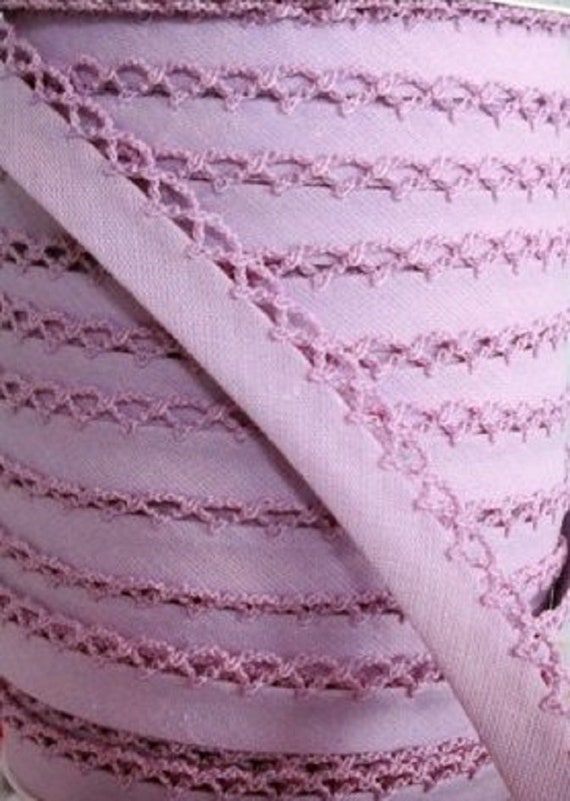 Linen Picot Bias Binding Cotton Fabric Trim Cream