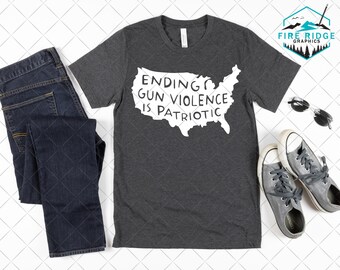 End Gun Gewalt Shirt SVG Schnitt Datei für Cricut Silhouette