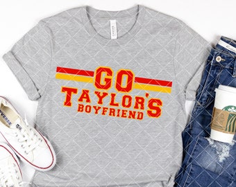 Gehen Sie Taylors Freund Taylor Swift Travis Kelce Shirt SVG PNG Digitale Dateien für Cricut oder Silhouette