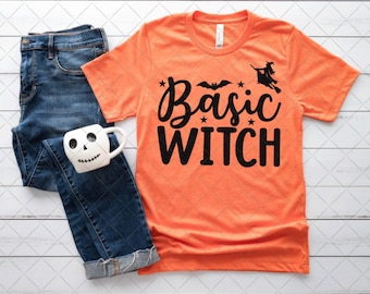 Basic Hexe Halloween T-shirt - Basic Hexe - Halloween Spooky Holiday Shirt SVG PNG Cut Files