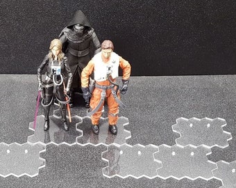 3.75 inch action figure stands (qty 12 pieces) Small Peg