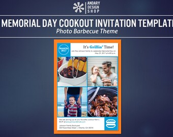 memorial day invite etsy