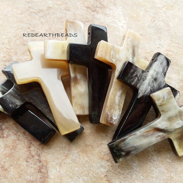 One African Cow Horn Cross Pendant,Carved,Polished Horn,Ghana Horn Cross,Natural Cow Horn,Cow Horn ,Carved Polished Horn,Ghana Horn Cross