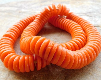 Details about African Orange Glass Beads 71909 Details about African Orange Glass Beads 71909