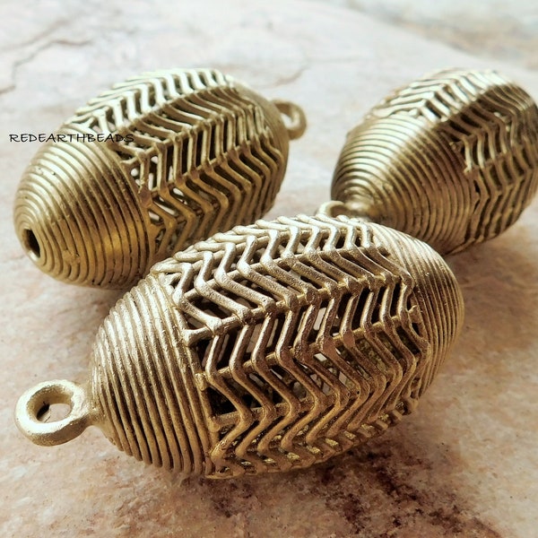 Killer - AFRICAN BRASS BEADS WITH SHORT QUILL PENDANT main image 1