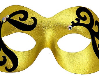 Ballet Eye Masquerade Mask- Gold