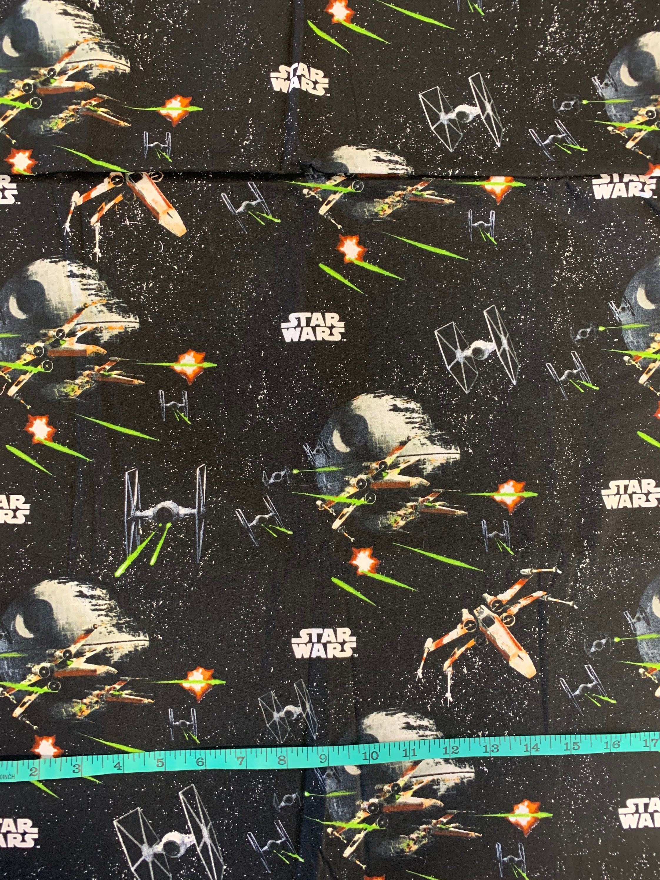Star Wars Print Fabric 100 Cotton Etsy