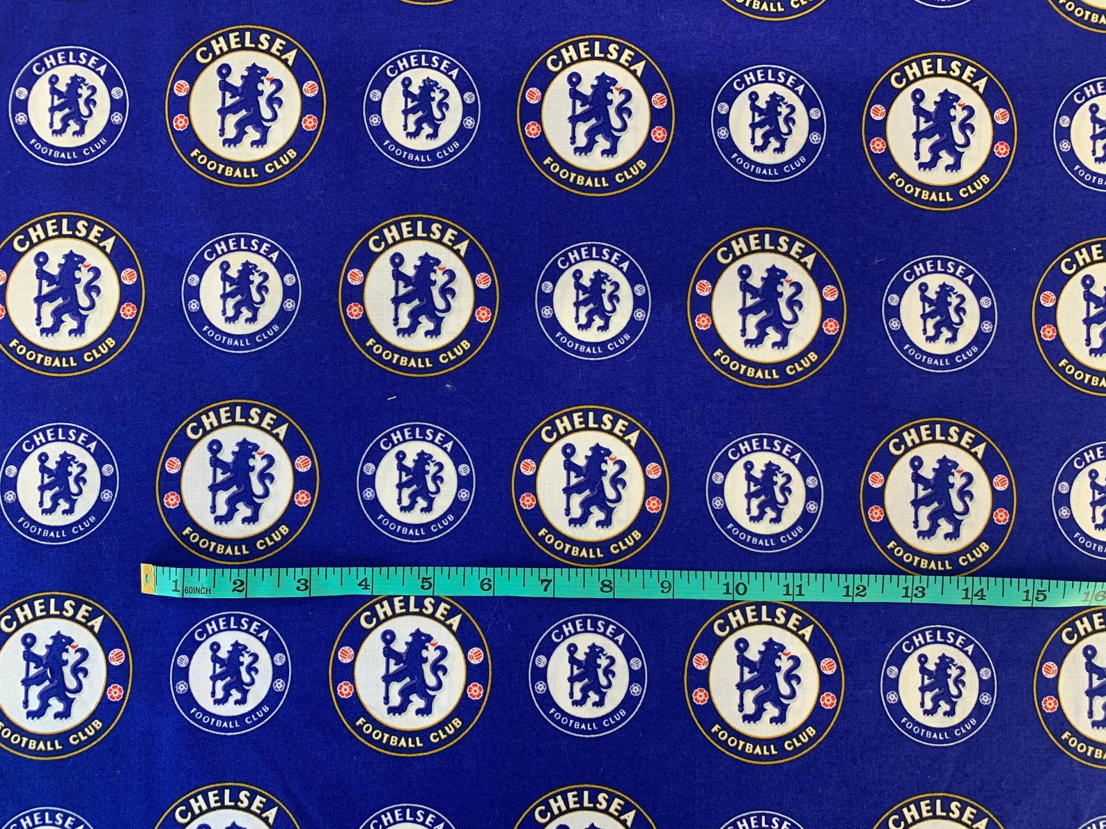 Chelsea FC Print Fabric 100 Cotton Etsy