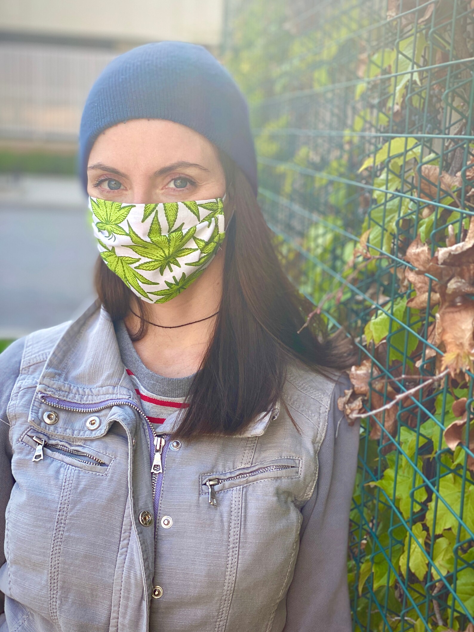 Cannabis Face Mask 2 Weed Mask Pot Face Covering Handmade Etsy
