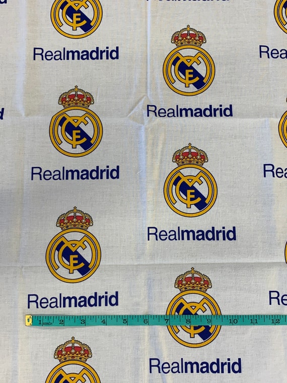 Real Madrid FC Print Fabric 100% Algodón | Etsy España