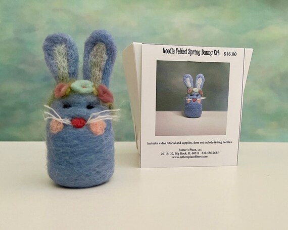 Kit: Needle Felted Spring Bunny - Etsy