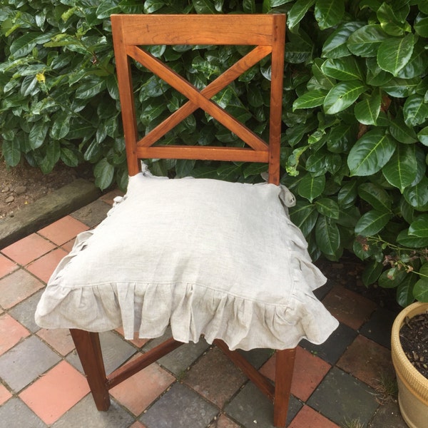 Ruffled Linen Seat Covers. Retired colours. CLEARANCE PRICE WTGTG!