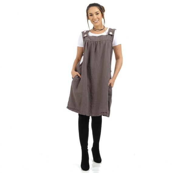 smock pinafore dress